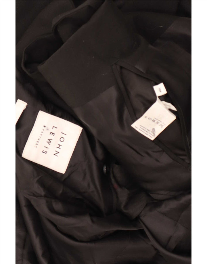 Giacca blazer da uomo a 2 bottoni John Lewis UK 40 grande poliestere nero