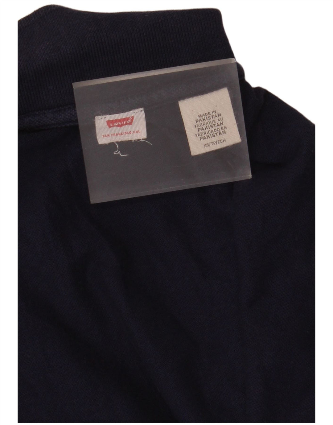 LEVI'S Dame Polo Shirt UK 6 XS Navy Blue