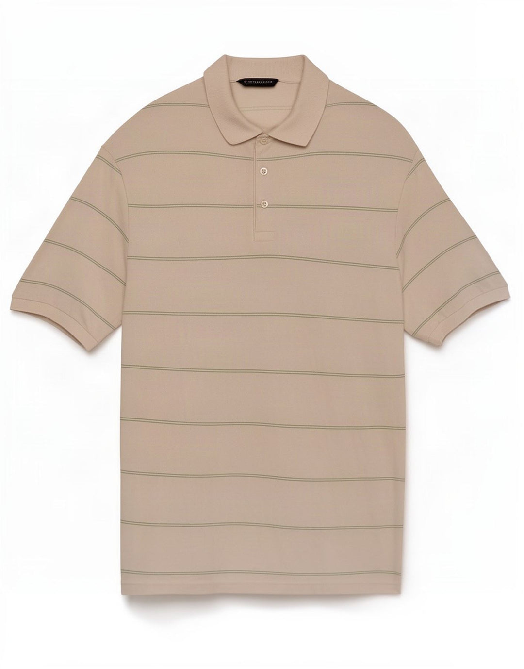 Marks & Spencer Polo Homme Coton Rayé Blanc Moyen
