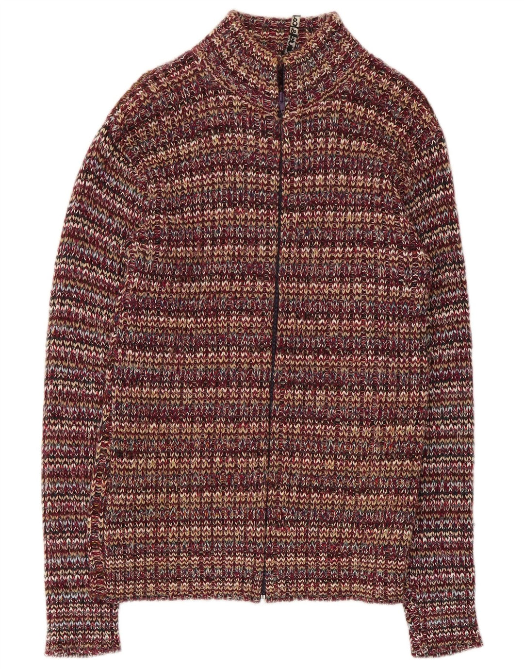 Vintage Womens Cardigan Sweater UK 10 Small Multicoloured Acrylic