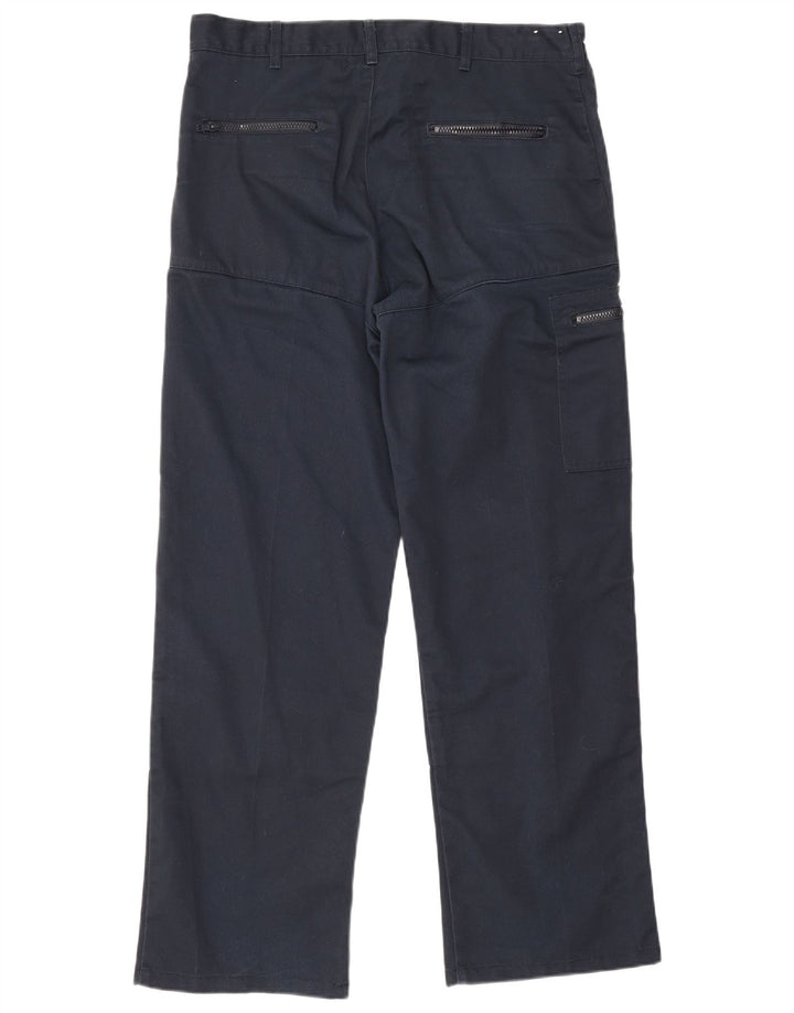 Мужские прямые брюки-карго Dickies W34 L31 темно-синие из полиэстера