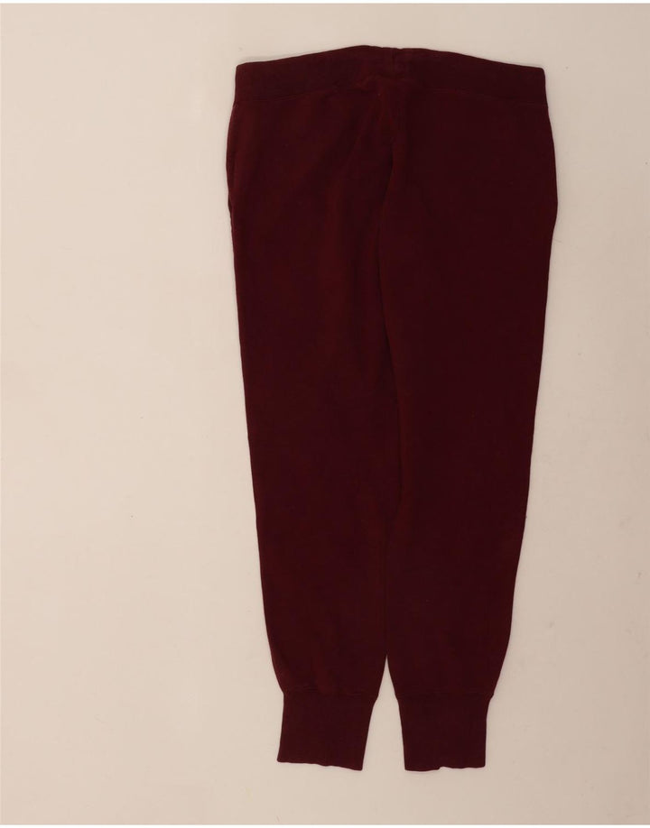 Converse Womens Tracksuit Trousers Joggers UK 14 Medium Burgundy