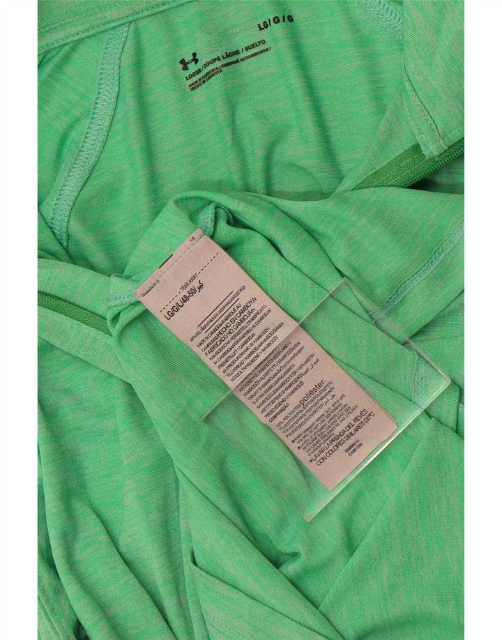 Under Armour Dame Grafisk Pullover Træningsdragt Top UK 14 Stor Grøn