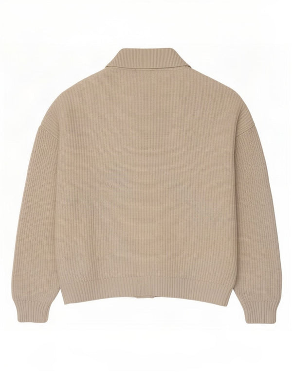 Marks & Spencer Damen-Cardigan-Pullover UK 14 Mittelbeige Viskose