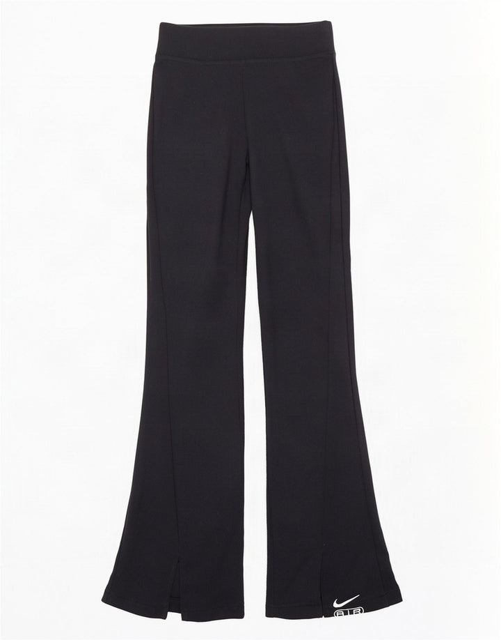 Pantaloni da tuta Nike Flare da donna UK 10 piccoli neri