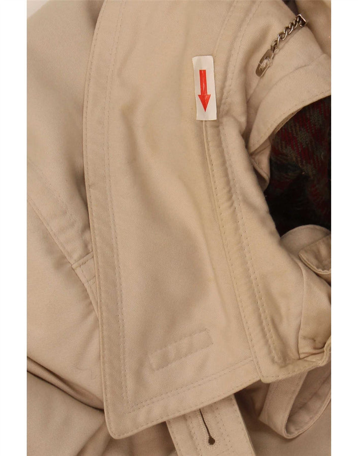 Vintage Womens Overcoat UK 18 XL  Beige Acrylic