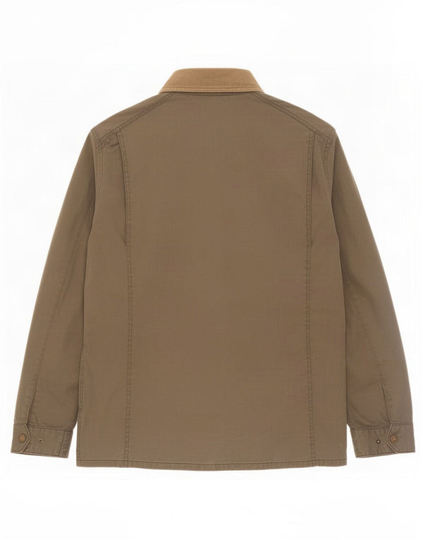 Fat Face Mens Utility Jacket UK 40 Large Khaki Cotton