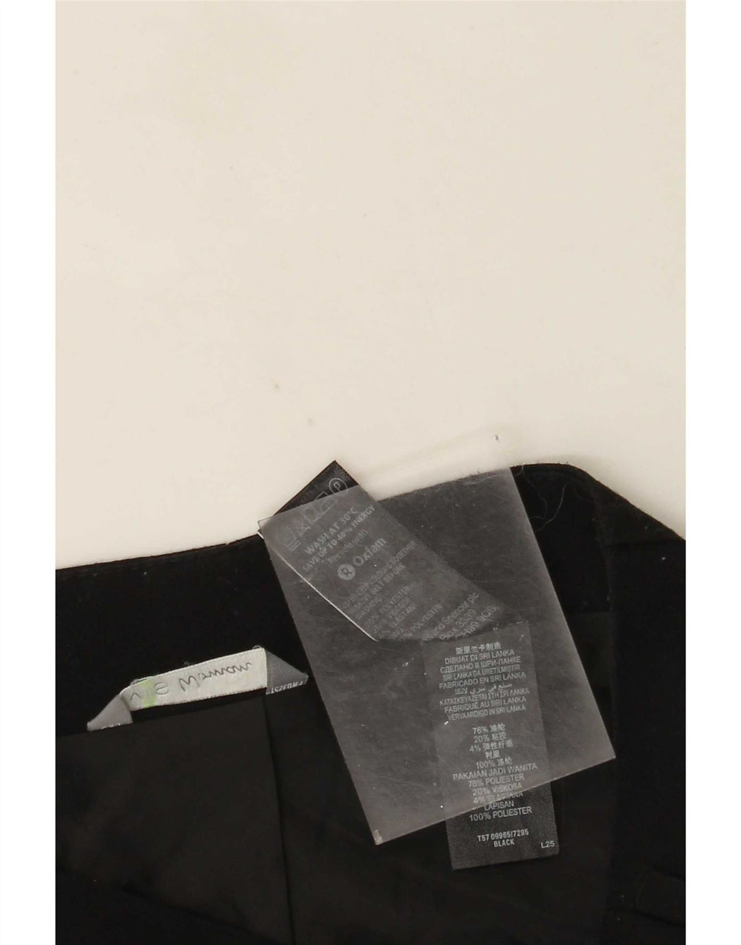 Marks & Spencer Womens Mini Skirt UK 12 Medium W30 Black Polyester