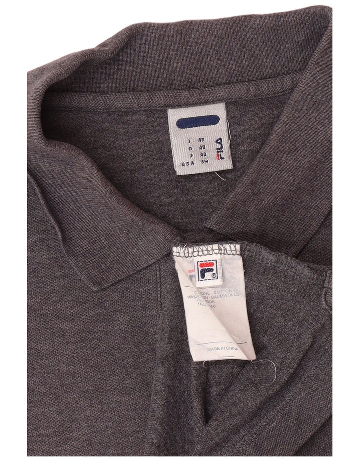 Męska koszulka polo FILA IT 48 Small, szara, bawełniana