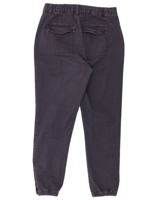 Pantaloni corti a vita alta da donna Marks & Spencer UK 12 Medium W30 L26 Nav