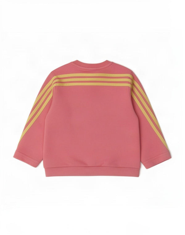 Adidas - Sudadera con estampado de Disney para niñas de 9 a 12 meses, algodón rosa