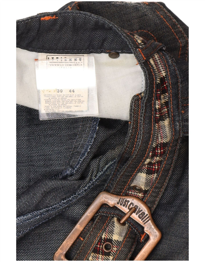 Just Cavalli Womens Straight Jeans IT 44 Medium W32 L27 Navy Blue Designer