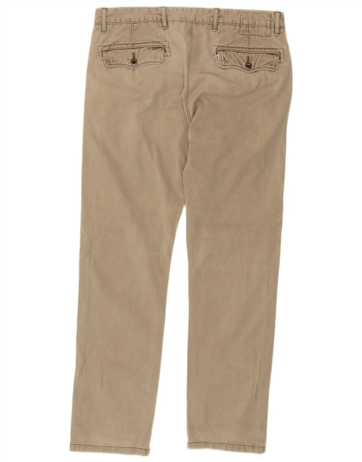 Levi's Mens Straight Chino Trousers W36 L32 Beige