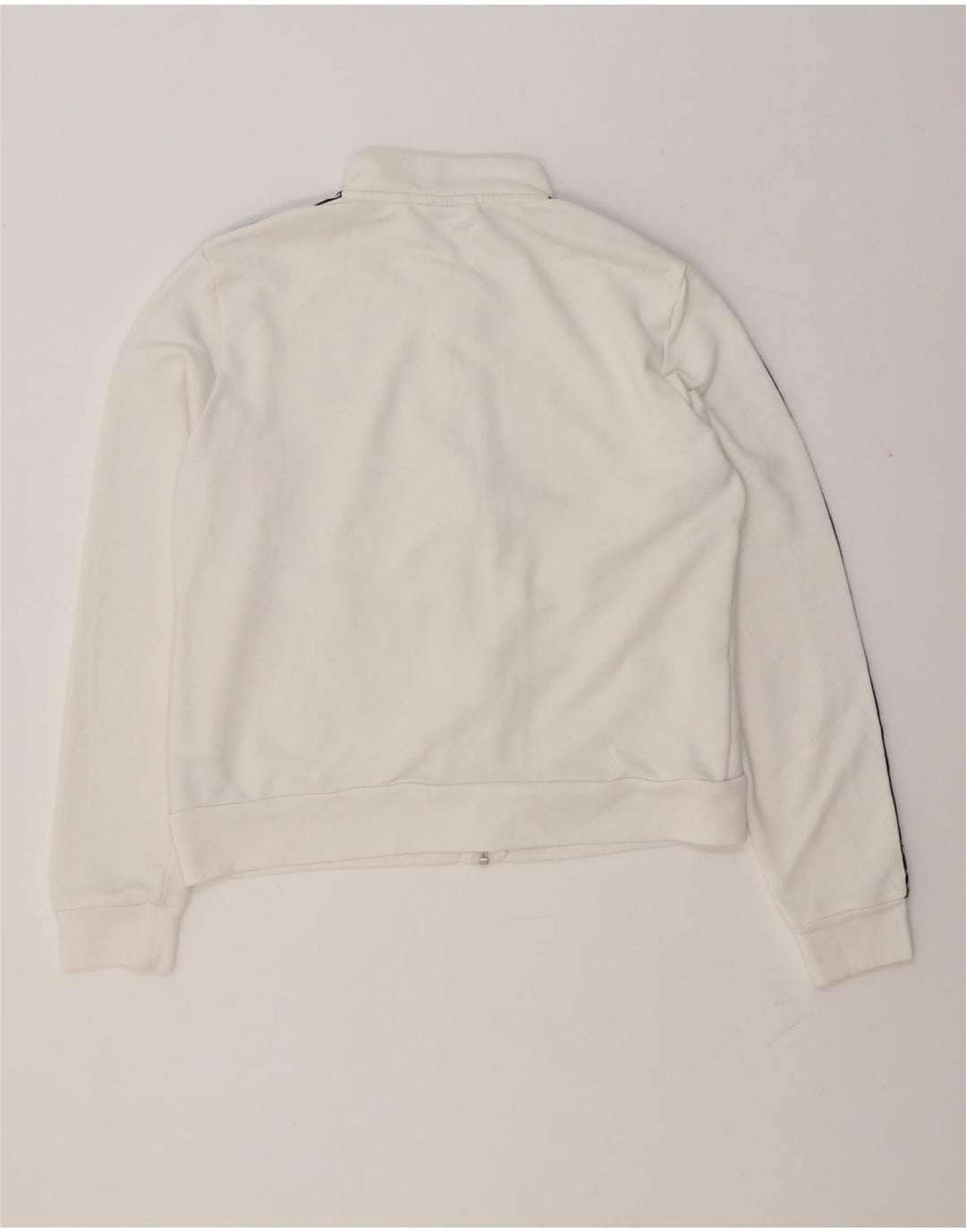 Puma Womens Graphic Tracksuit Top Jacket UK 14 Medium White Colourblock