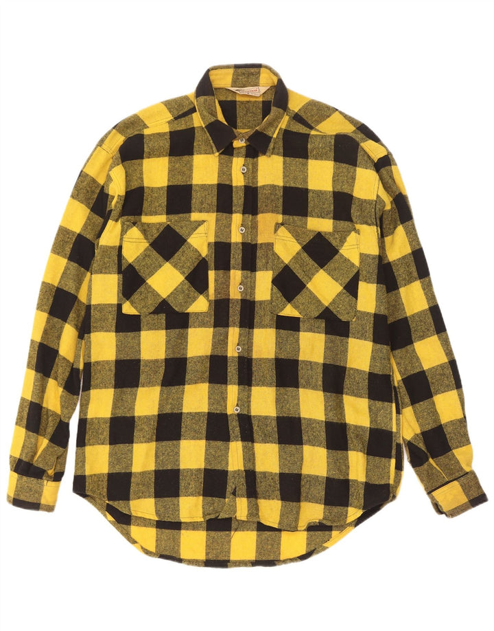Wanted Chemise Surchemise Homme Vichy Jaune Moyen Acrylique