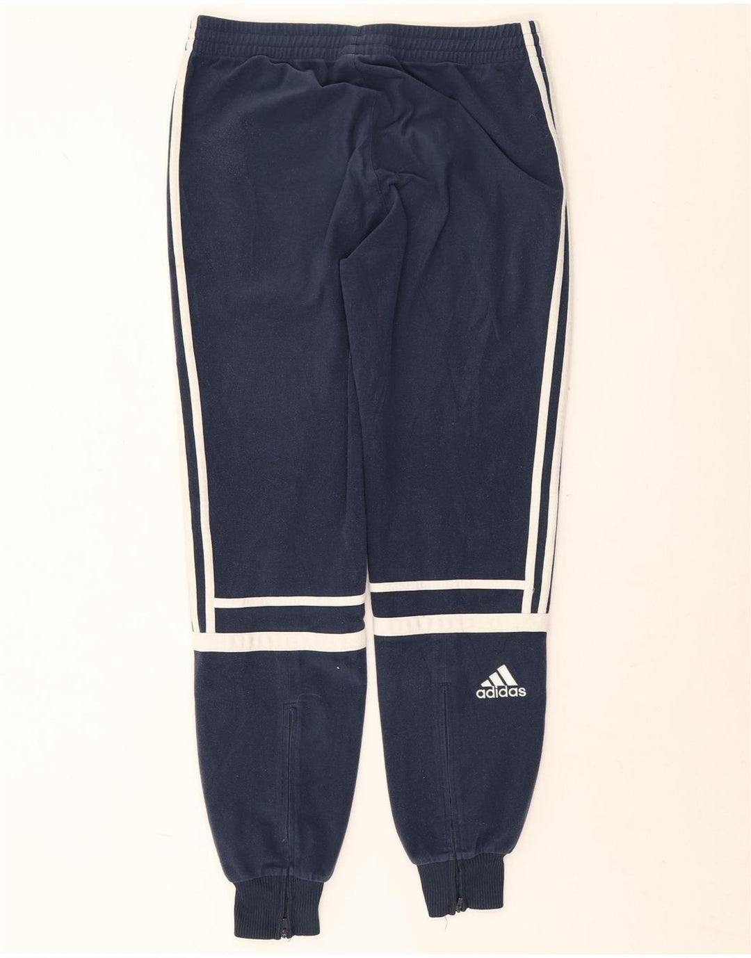 Adidas Mens Tracksuit Trousers Joggers Medium Navy Blue Colourblock