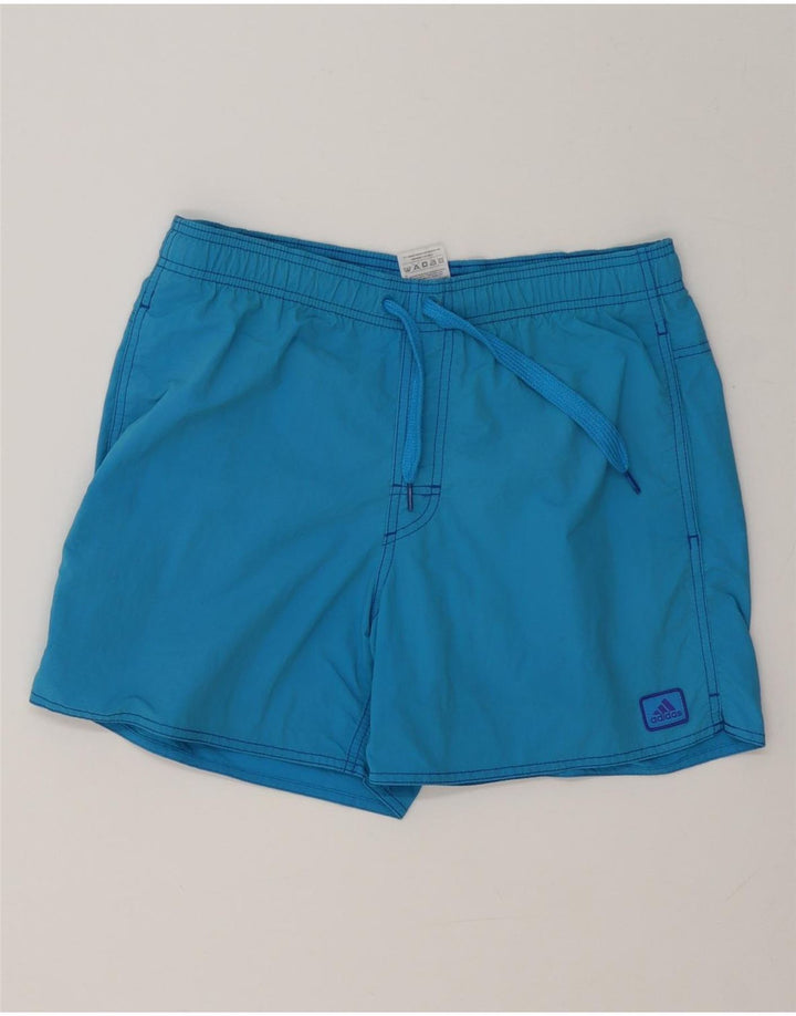 Adidas Mens Swimming Shorts Small  Blue Polyester