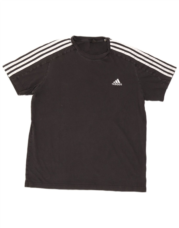 Maglietta Adidas da uomo grande nera