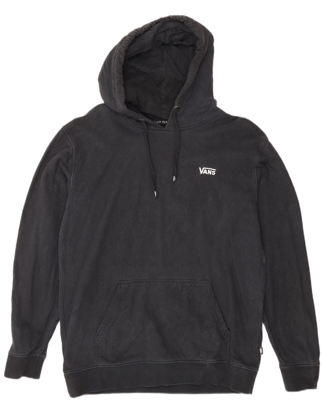 Vans Mens Hoodie Jumper Medium Black Cotton