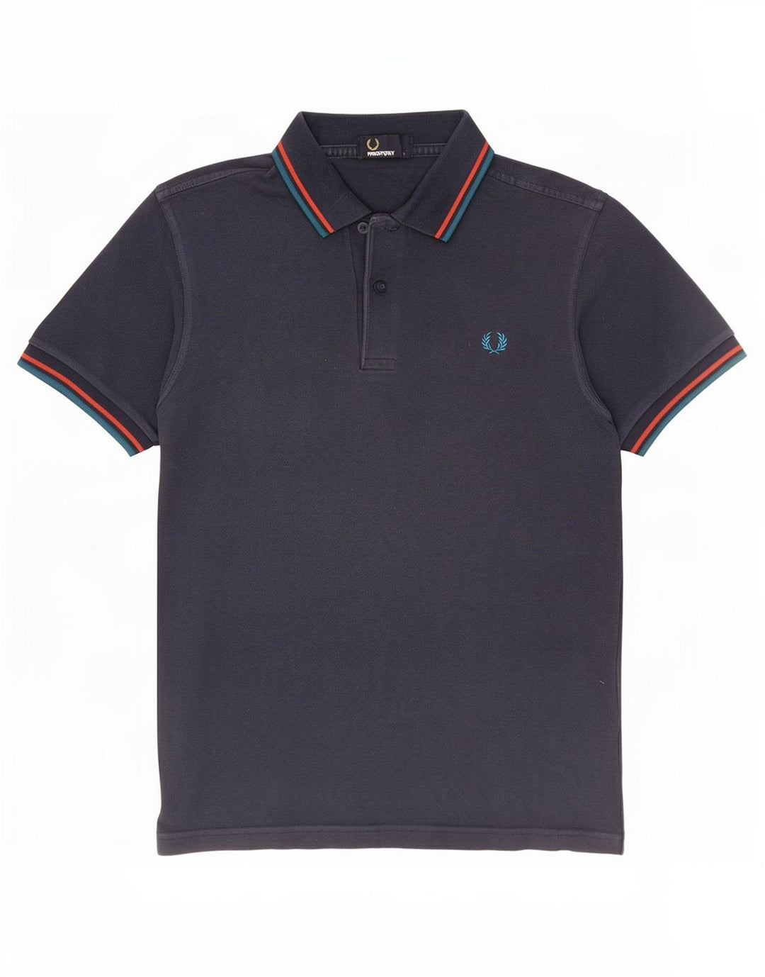 Fred Perry Polo Homme Petit Bleu Marine Rayé Coton