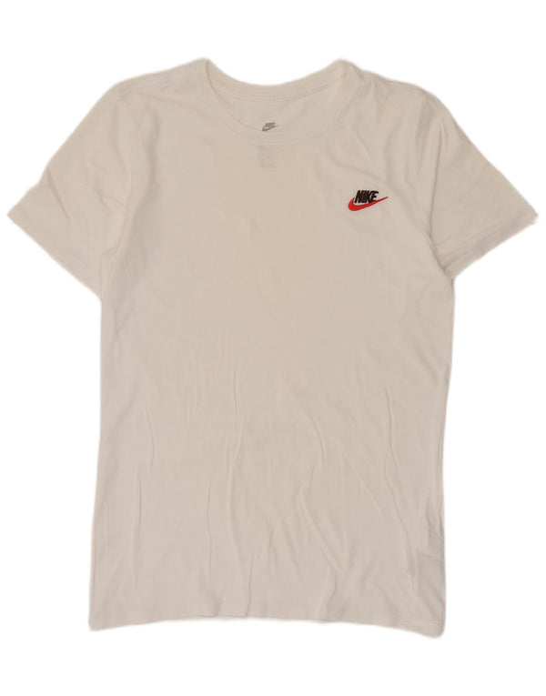 T-shirt Nike da uomo Top Small in cotone bianco