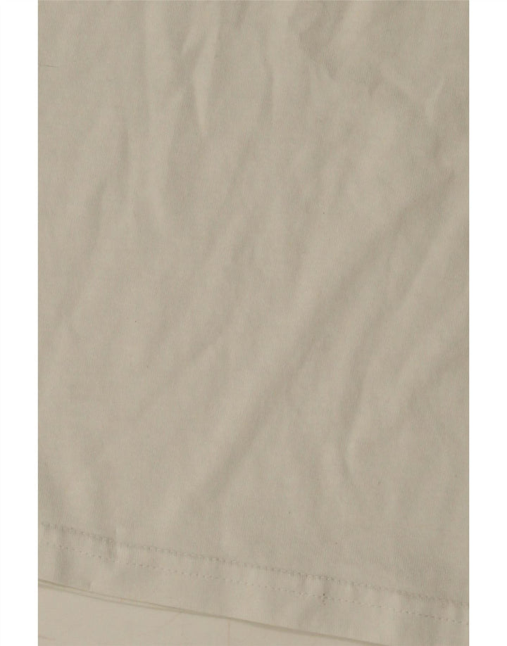 ELLESSE Herre grafisk T-shirt Top Medium Hvid Bomuld