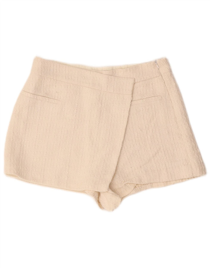 Zara Womens Casual Shorts Medium W28  White