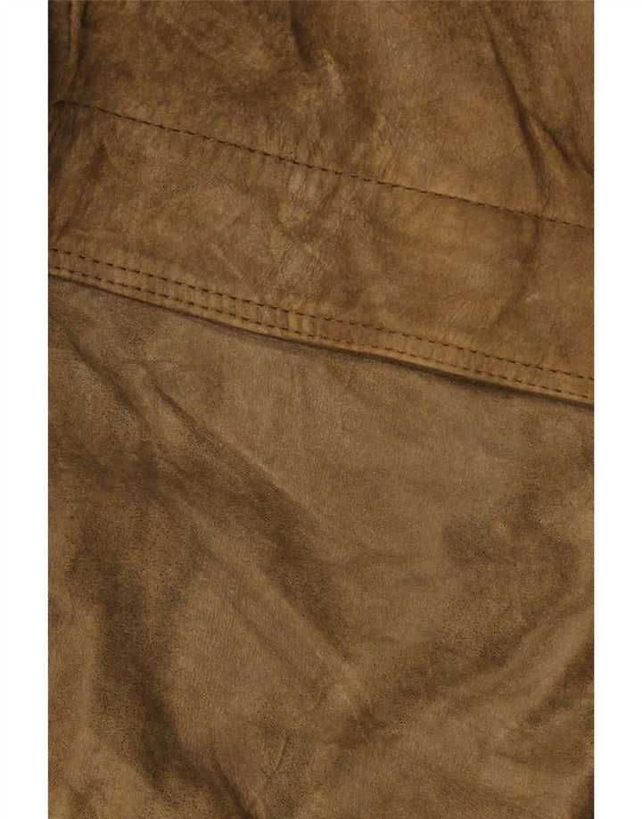 Essebi Chaqueta de cuero para hombre IT 54 2XL Cuero marrón
