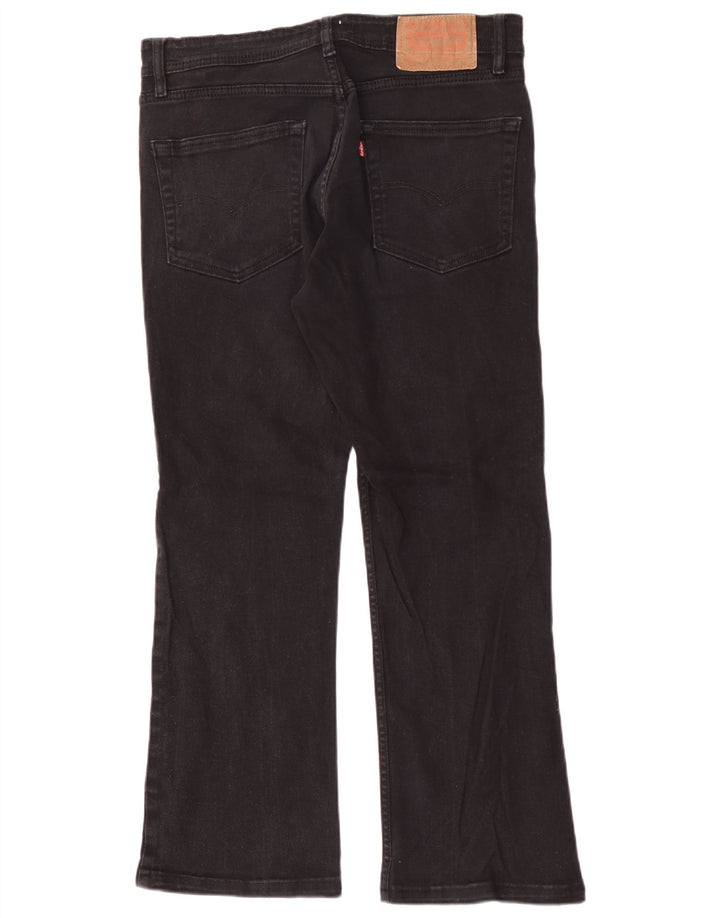 Levi's Mens Bootcut Jeans W32 L29 Black Cotton