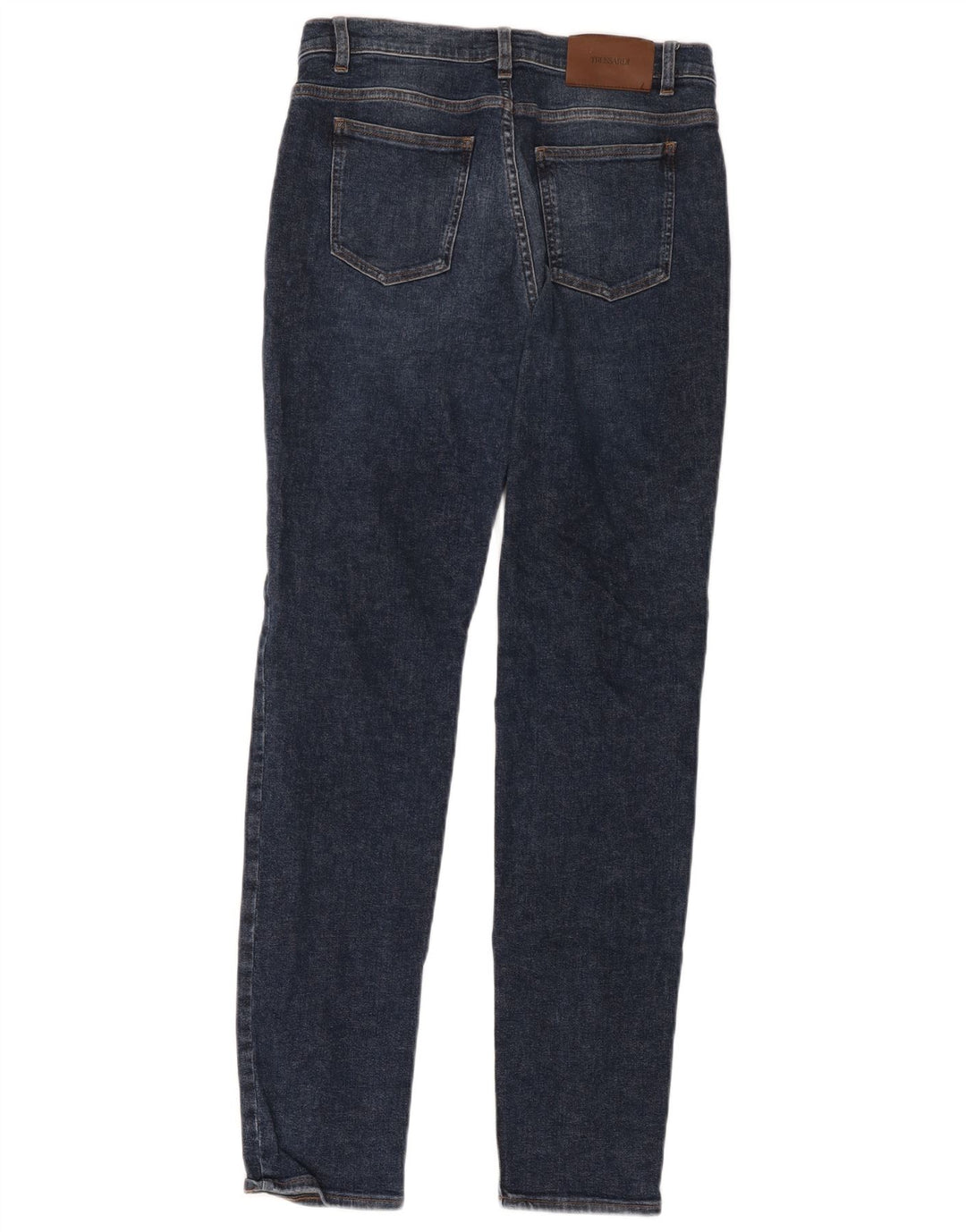 Trussardi Womens Slim Jeans IT 44 Medium W30 L32 Navy Blue Cotton