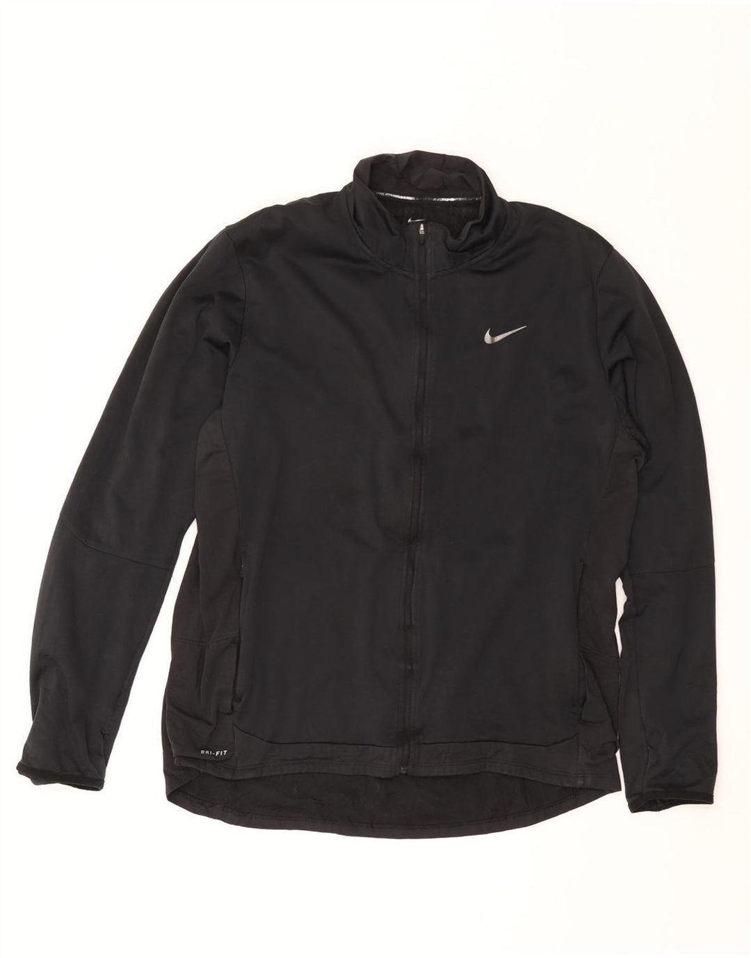 Nike Mens Dri Fit Tracksuit Top Jacket XL Navy Blue Polyester