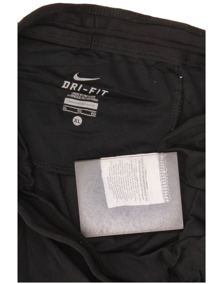 Nike Womens Dri Fit Capri Leggings UK 18 XL  Black Polyester