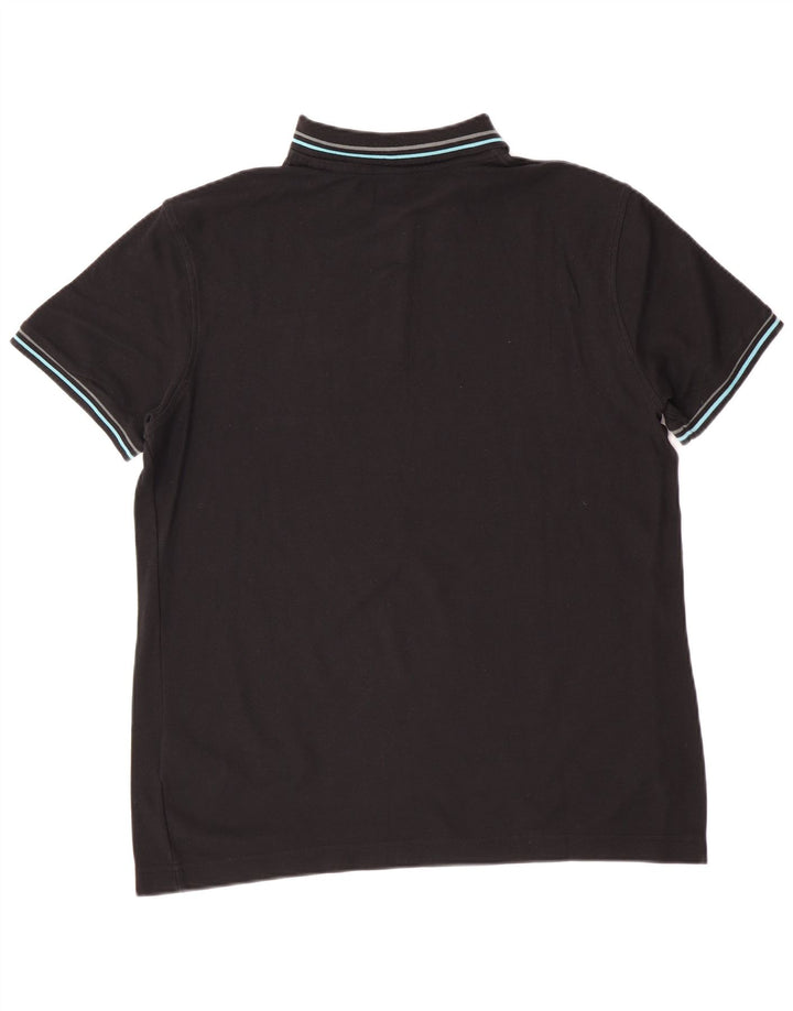 Lotto Mens Polo Shirt Large Black Cotton