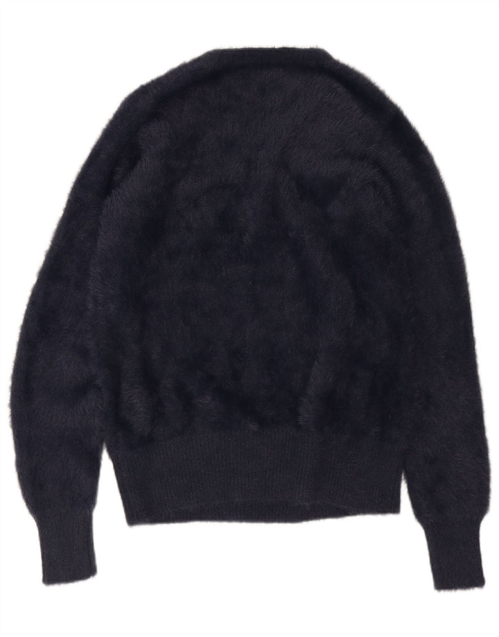 Marks & Spencer Dame V-hals sweater UK 14 Medium Navy Blue