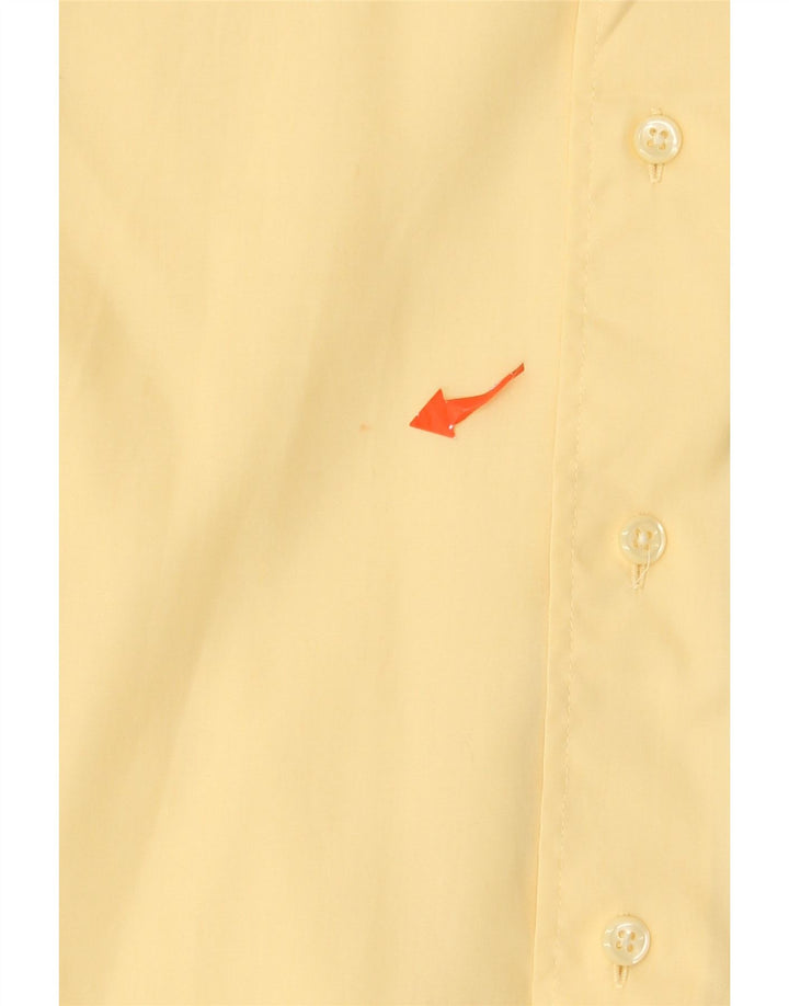 IZOD Mens Shirt Size 17 XL Yellow Cotton