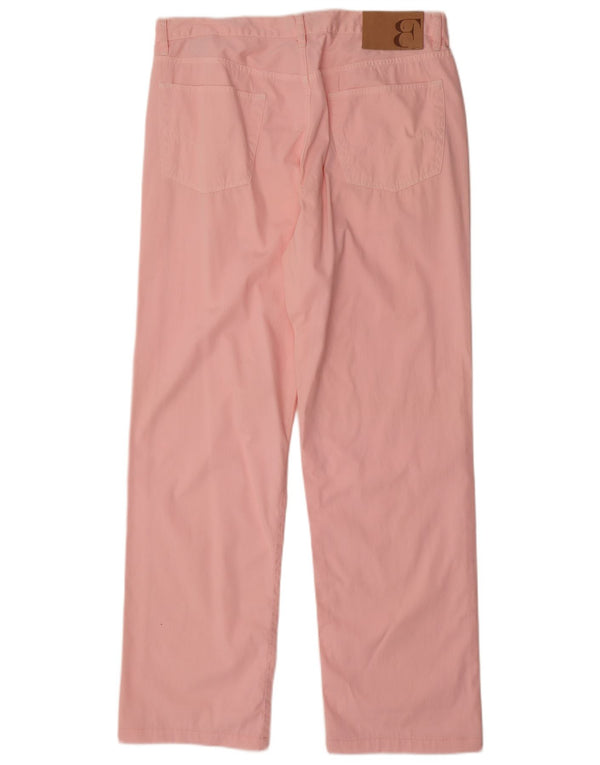 Pantalon décontracté droit femme Belfe W36 L31 coton rose