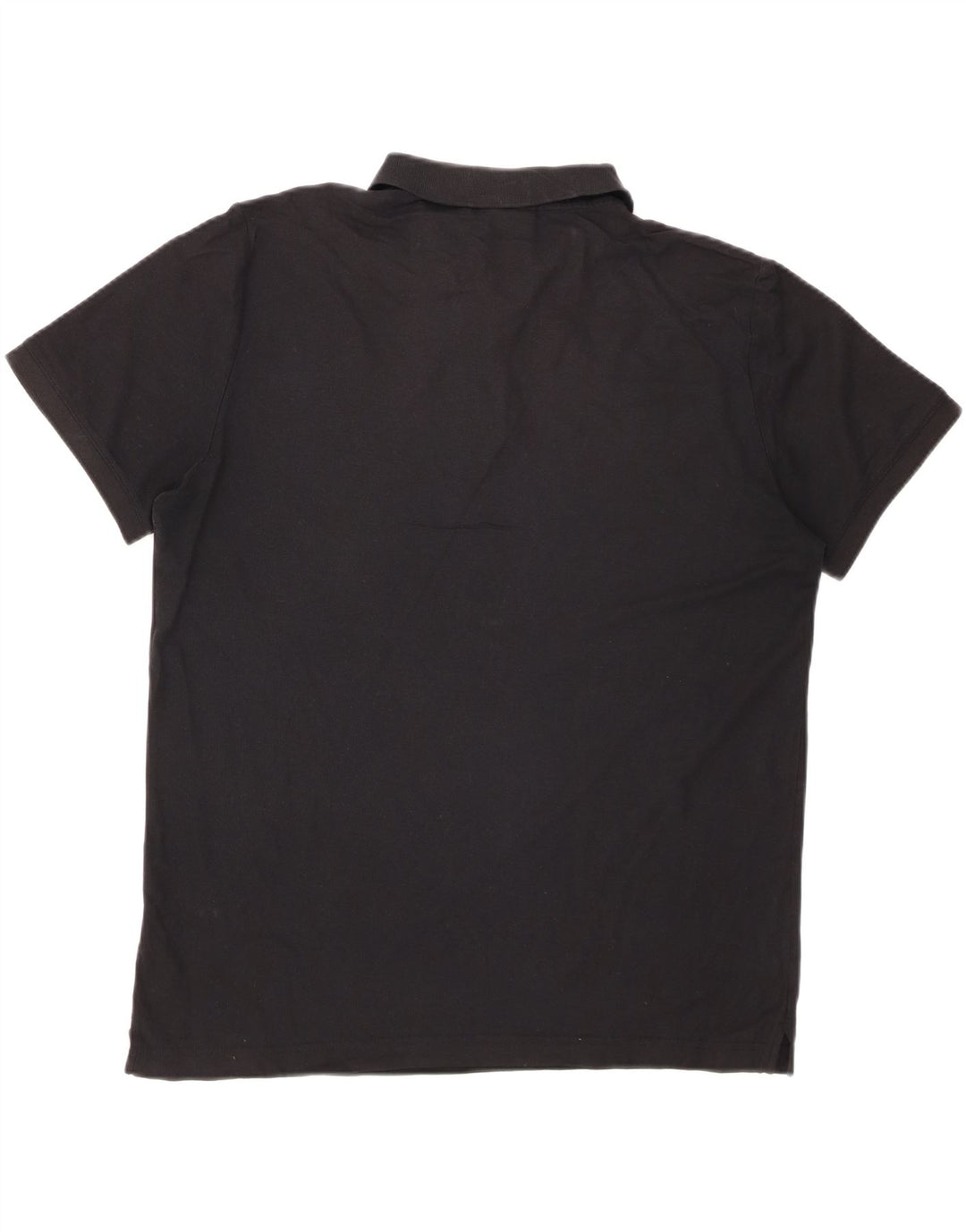 CALVIN KLEIN Mens Polo Shirt Large Black Cotton