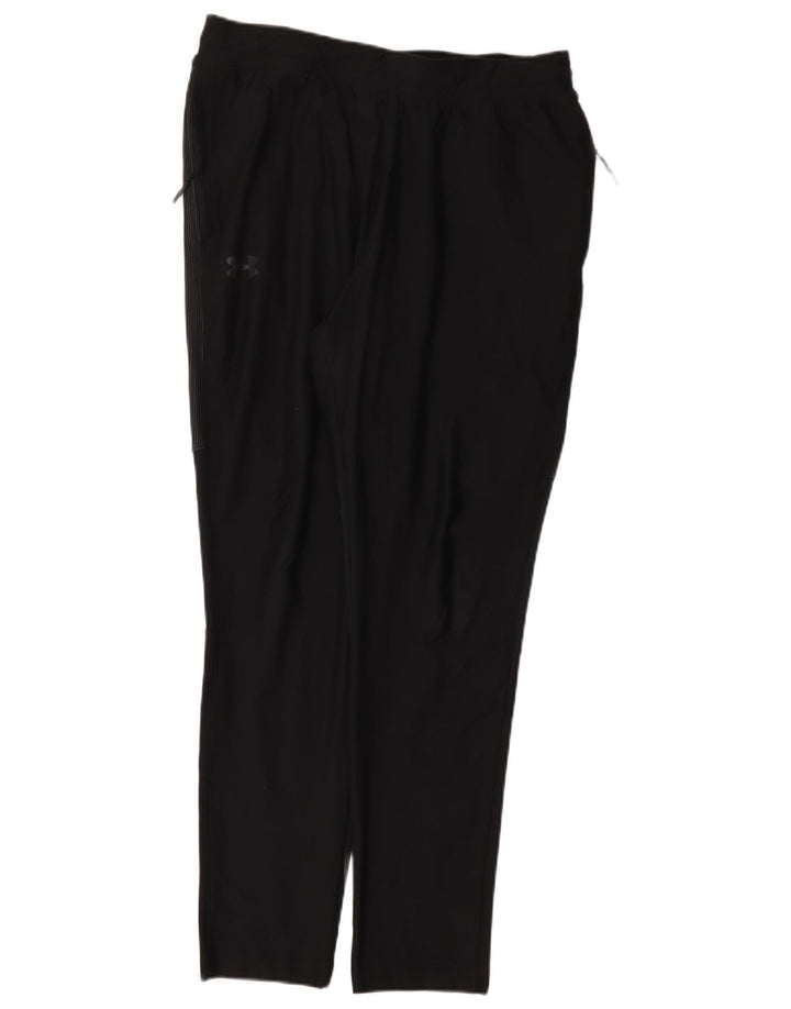 Under Armour Pantalon de survêtement ajusté pour femme UK 14 Large Noir Polyester