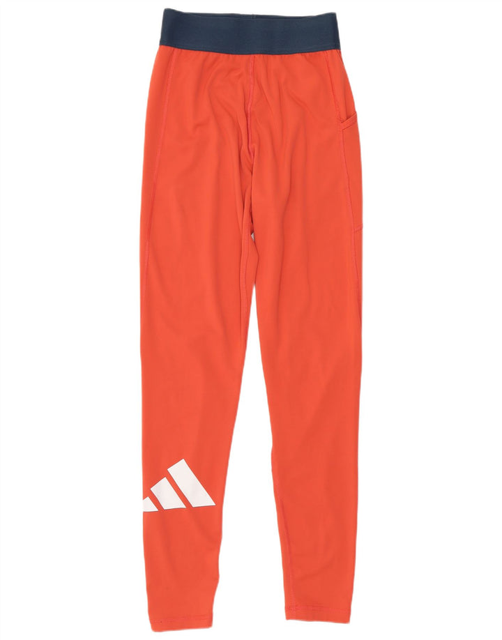 Adidas Grafiske Leggings til kvinder UK 4/6 XS Rød Polyester