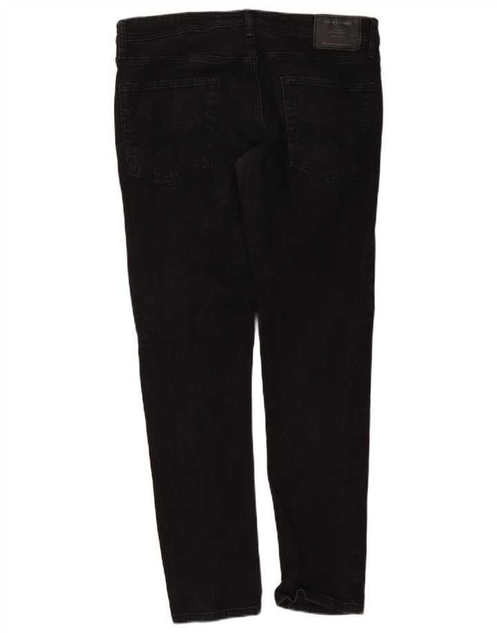 Jack & Jones Mens GLENN Slim Jeans W36 L32 Black Cotton