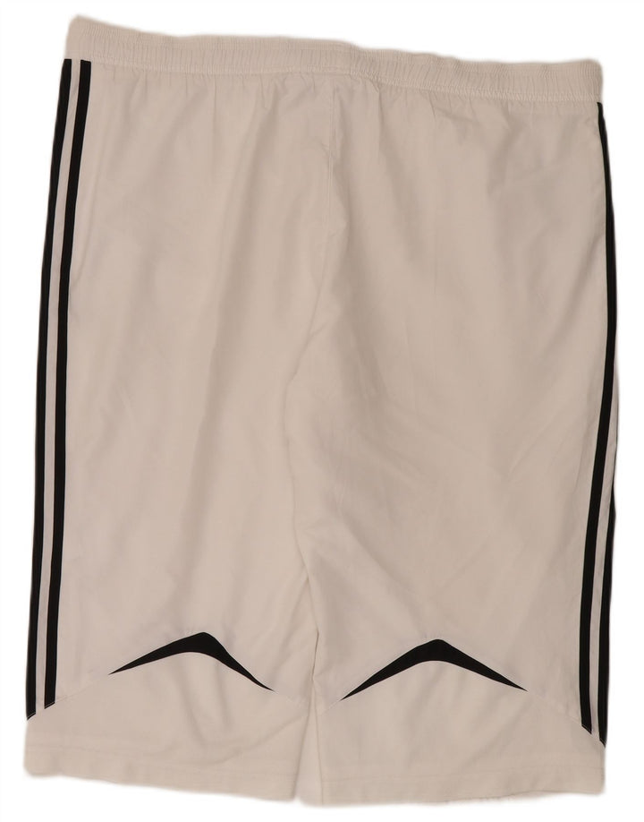 Adidas Mens Climalite Bermuda Sport Shorts XL  White Polyester
