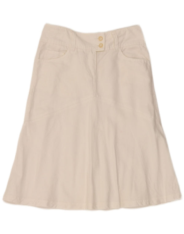 Gonna a trapezio da donna Marlboro Classics EU 40 media W28 bianca