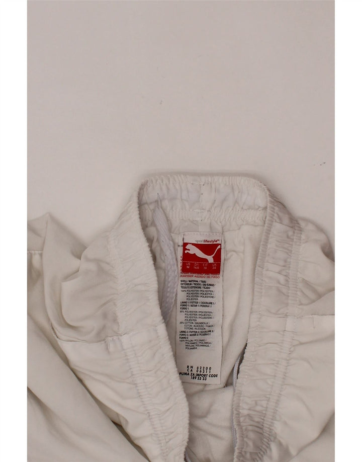 PUMA Pantalón de chándal para niño Joggers 9-10 años Blanco Poliéster