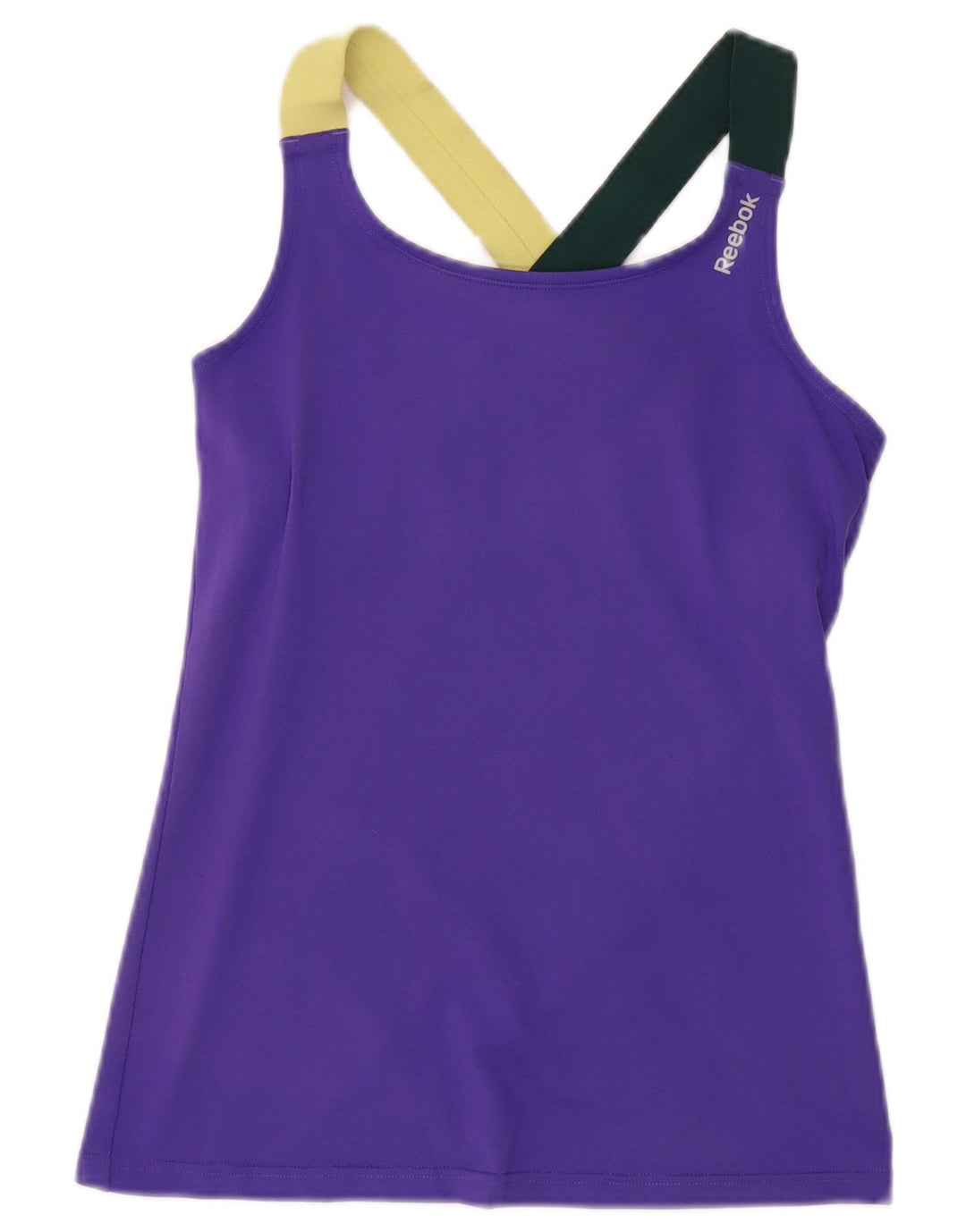 Canotta Reebok da donna UK 8/10 Small Viola Colourblock Poliestere