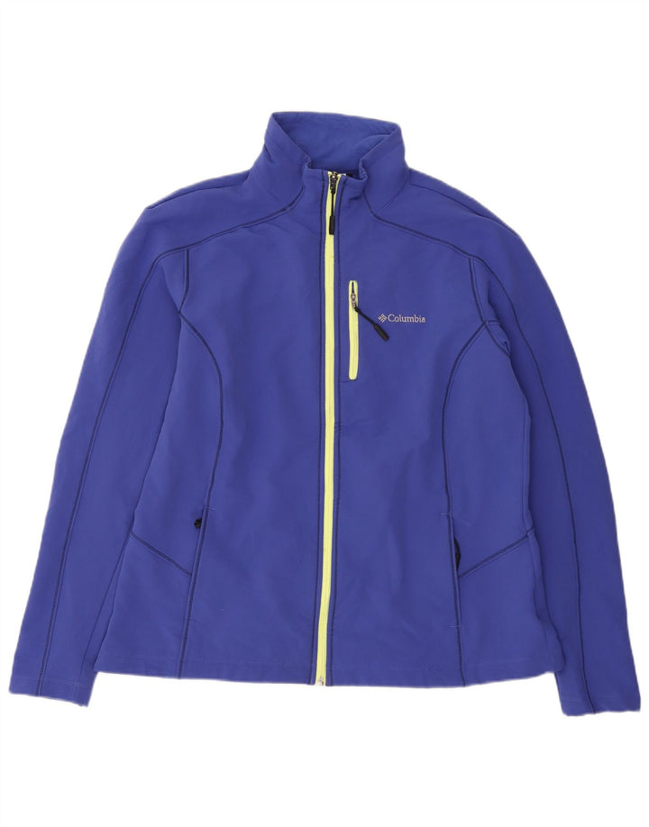 Columbia Damen-Trainingsanzug-Top-Jacke, UK 18, XL, Blau, Polyester
