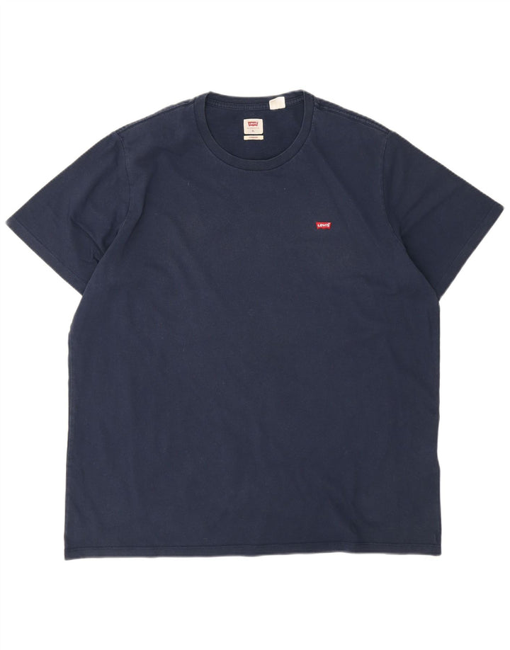 Levi's Mens T-Shirt Top XL Navy Blue Cotton