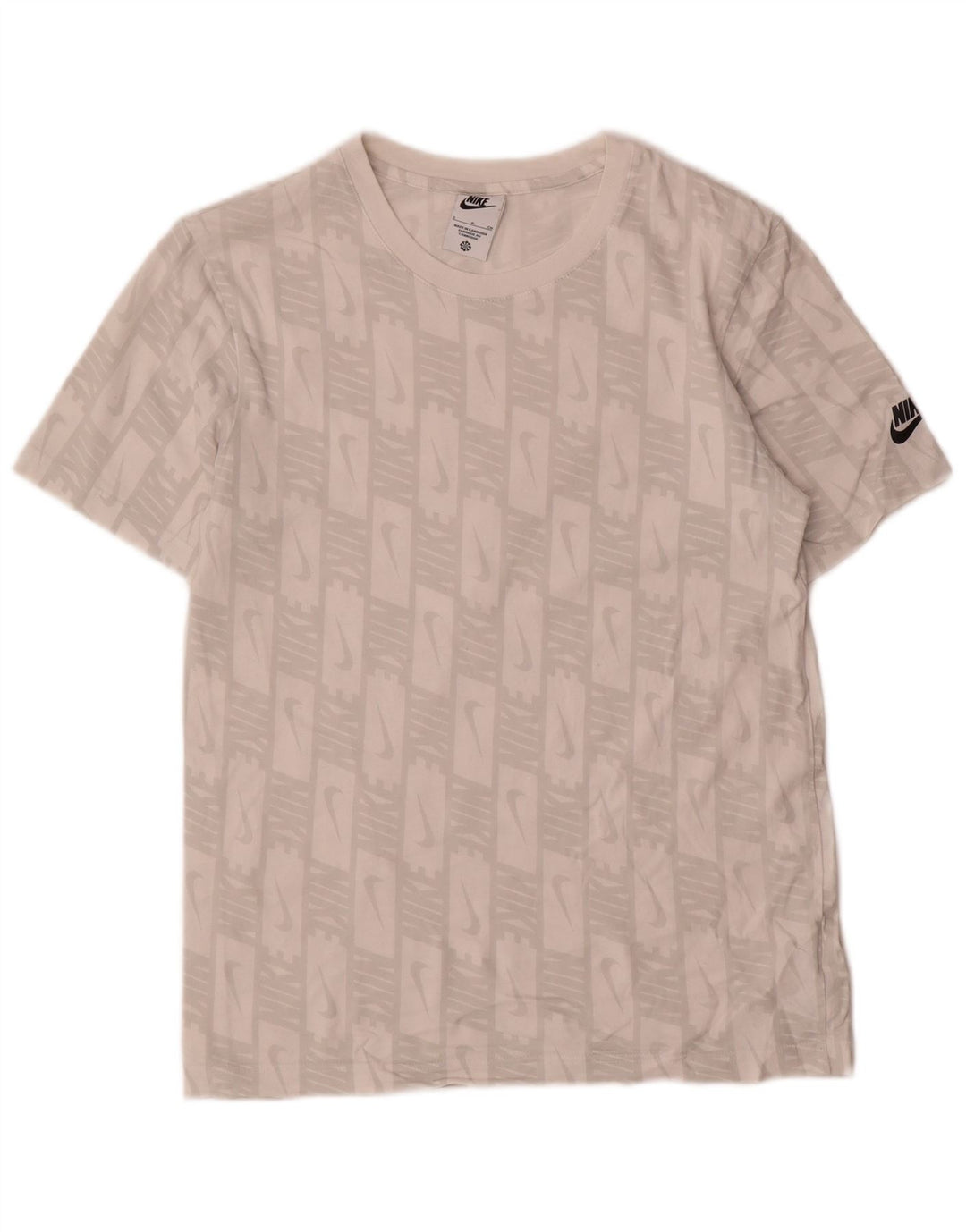 Nike grafisk T-shirt top til mænd, lille hvid bomuld