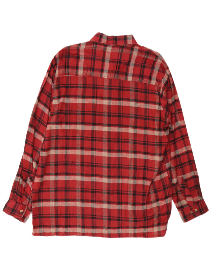 Nathan Jones Mens Flannel Shirt XL Red Check Cotton