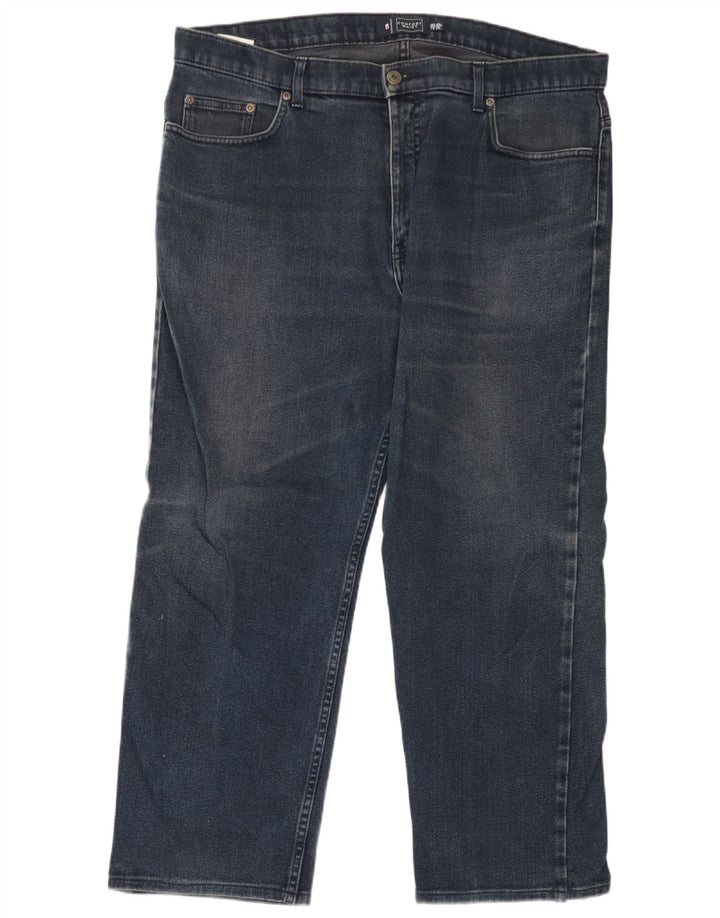 Marks & Spencer Mens Regular Straight Jeans W40 L26 Blue Cotton