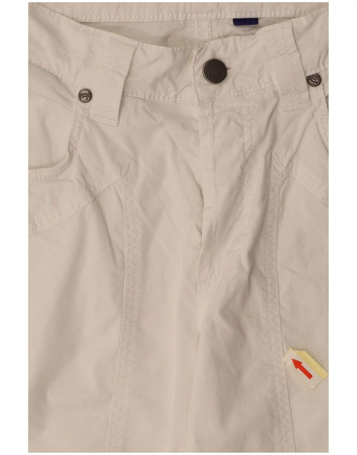 JECKERSON Womens Bermuda Casual Shorts W31 Medium  White Cotton